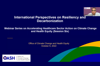 Webinar recording available: International perspectives on resiliency and decarbonization